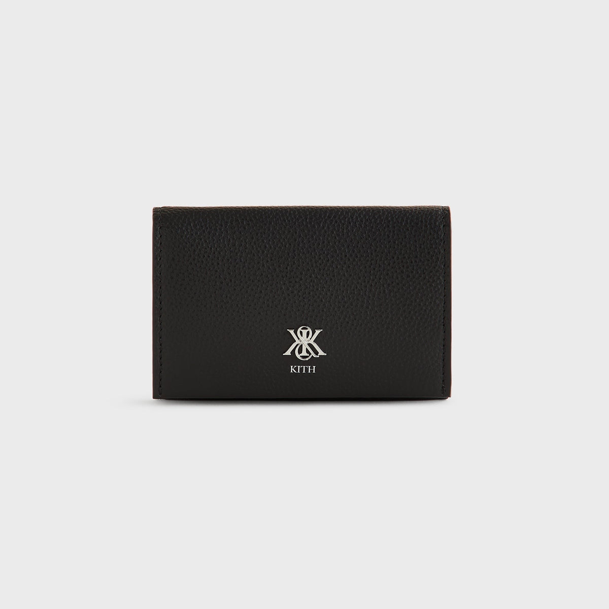 Kith Tumbled Leather Card Holder - Black