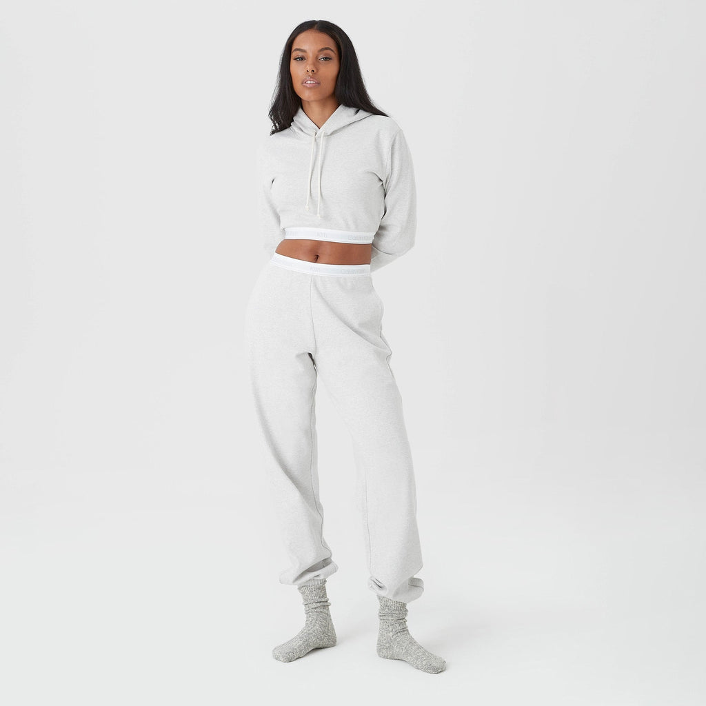 Kith Women for Calvin Klein Alexa Hoodie - Light Heather Grey