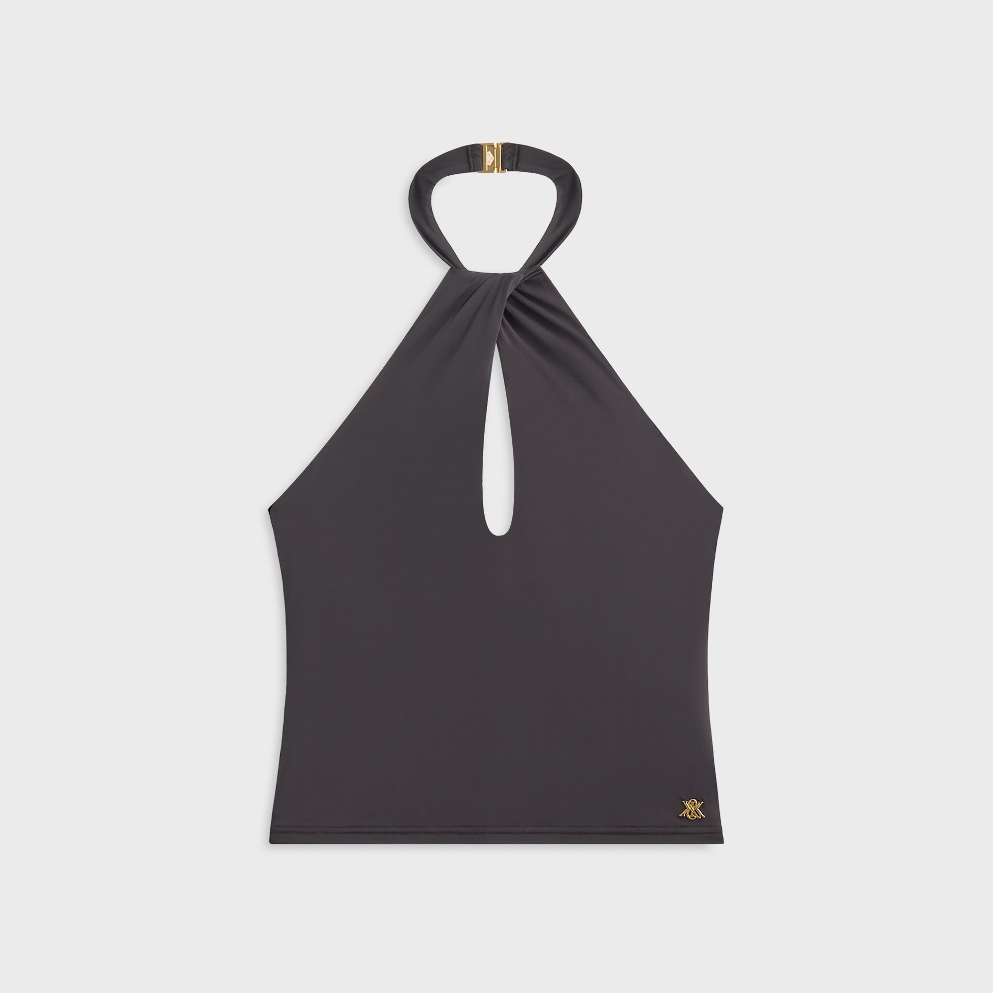 Kith Women Lea Cross Neck Halter Top - Black
