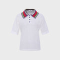 Siedres Leo Boxy Fit Short-Sleeve Polo - Ecru