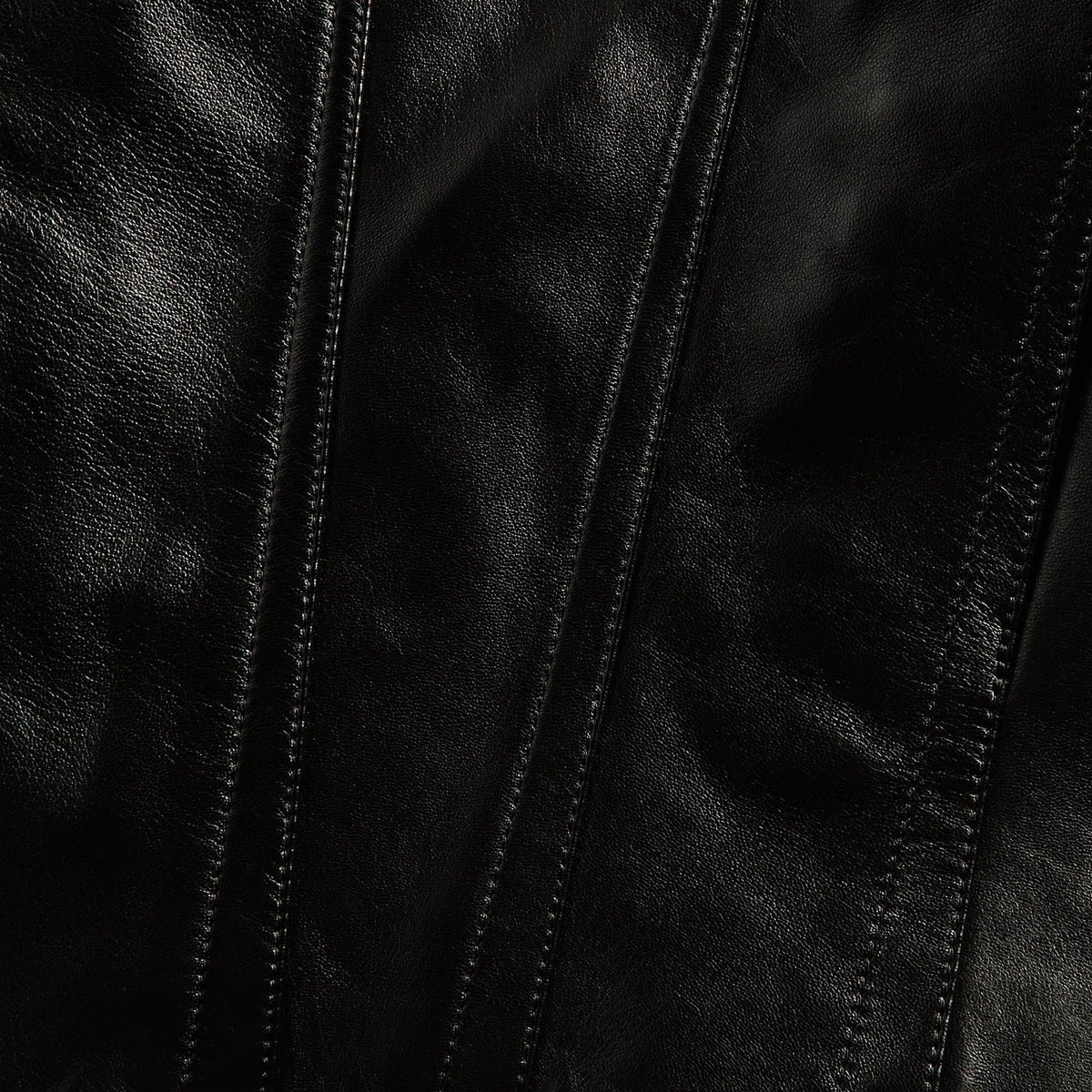 Kiko Kostadinov Lur Leather Jacket - Smokey Black