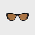 Garrett Leight Mr. Leight Damone Sunglass - Black Gunmetal / Mojave Brown Polar