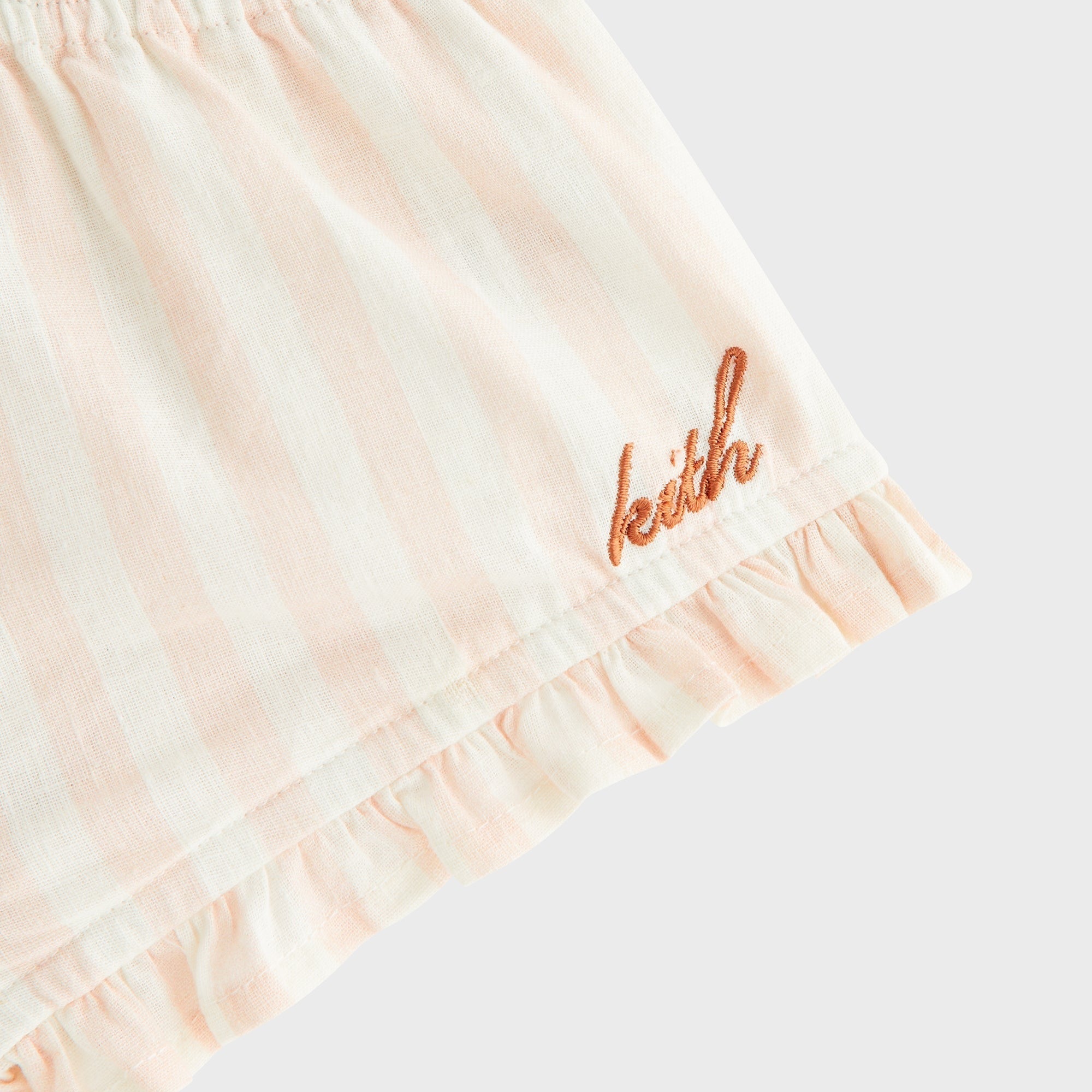 Kith Baby Embroidered Peplum Short Set - Sahara