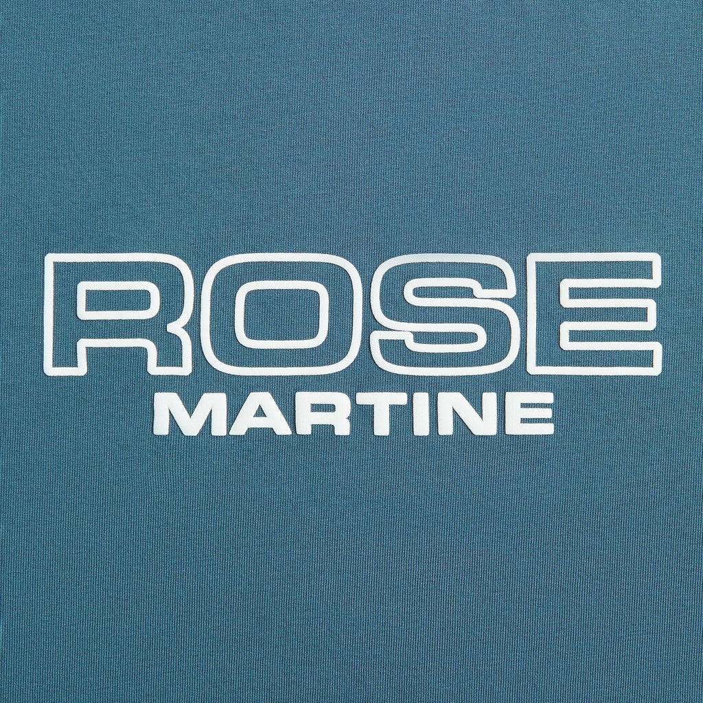 Martine Rose Oversized Paneled Tee - Blue Agean Rose