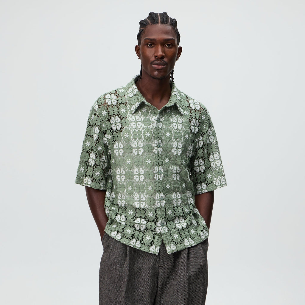 &Kin Retro Floral Lace Harvey Shirt - Cavan