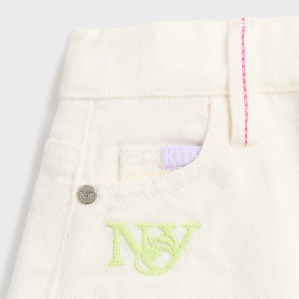 Kith Kids Denim Cut Off Short - Silk