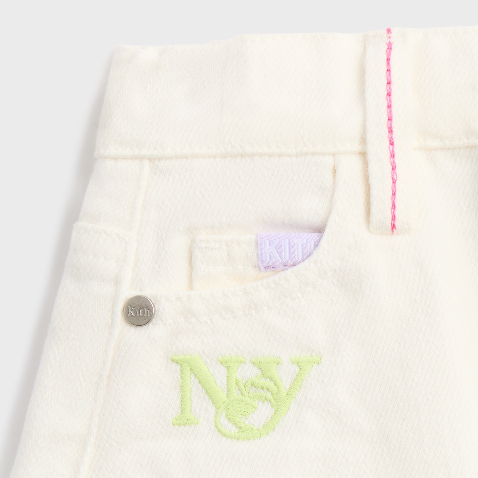Kith Kids Denim Cut Off Short - Silk