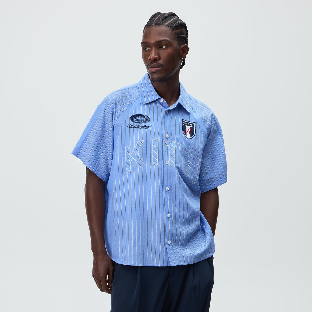 Kith Striped Poplin Shelton Shirt - Bliss