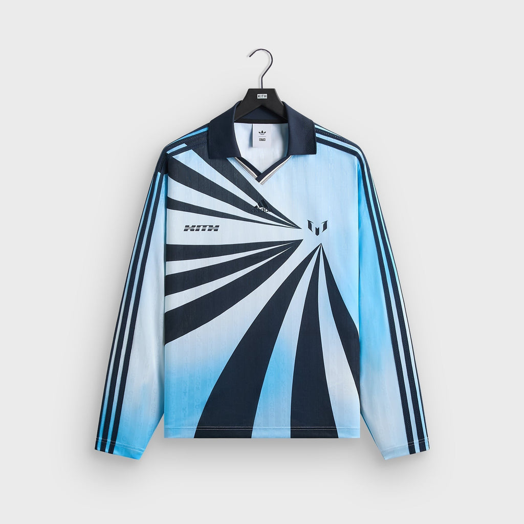 Kith & Messi for adidas Football Blue Goalkeeper Long Sleeve Tee - Blue