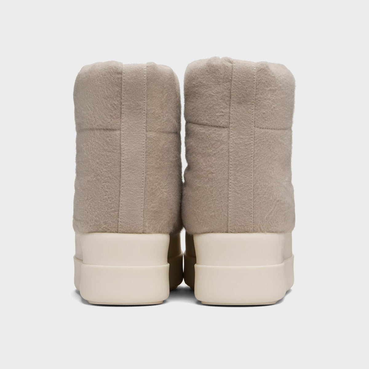 Rick Owens WMNS DRKSHDW Taupe Concordians Mega Bumper Low Lunar Boots - Dirty Pearl / Milk / Milk