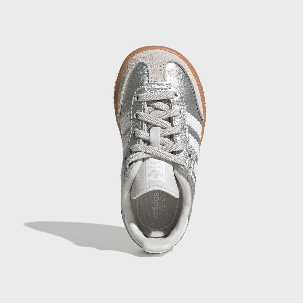 adidas TD Samba OG Comfort Closure Elastic Lace - Silver Metallic / Cloud White / Gum