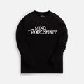 Awake NY Mind Body Spirit Printed Long Sleeve Tee - Black