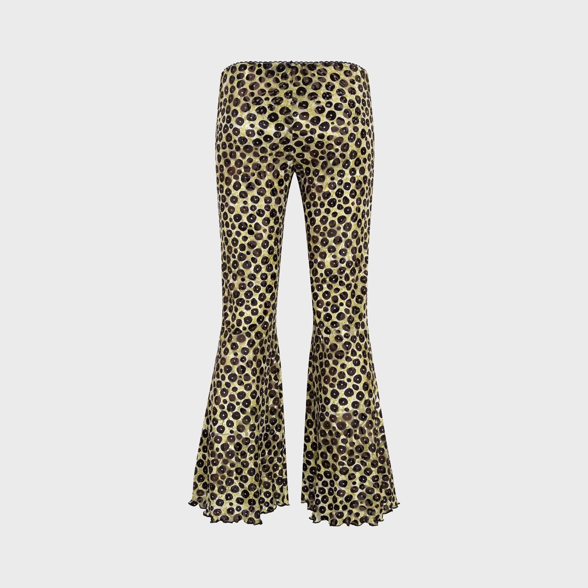 Siedres Jeslynn Devoré Detail Velvet Flared Pant - Multi