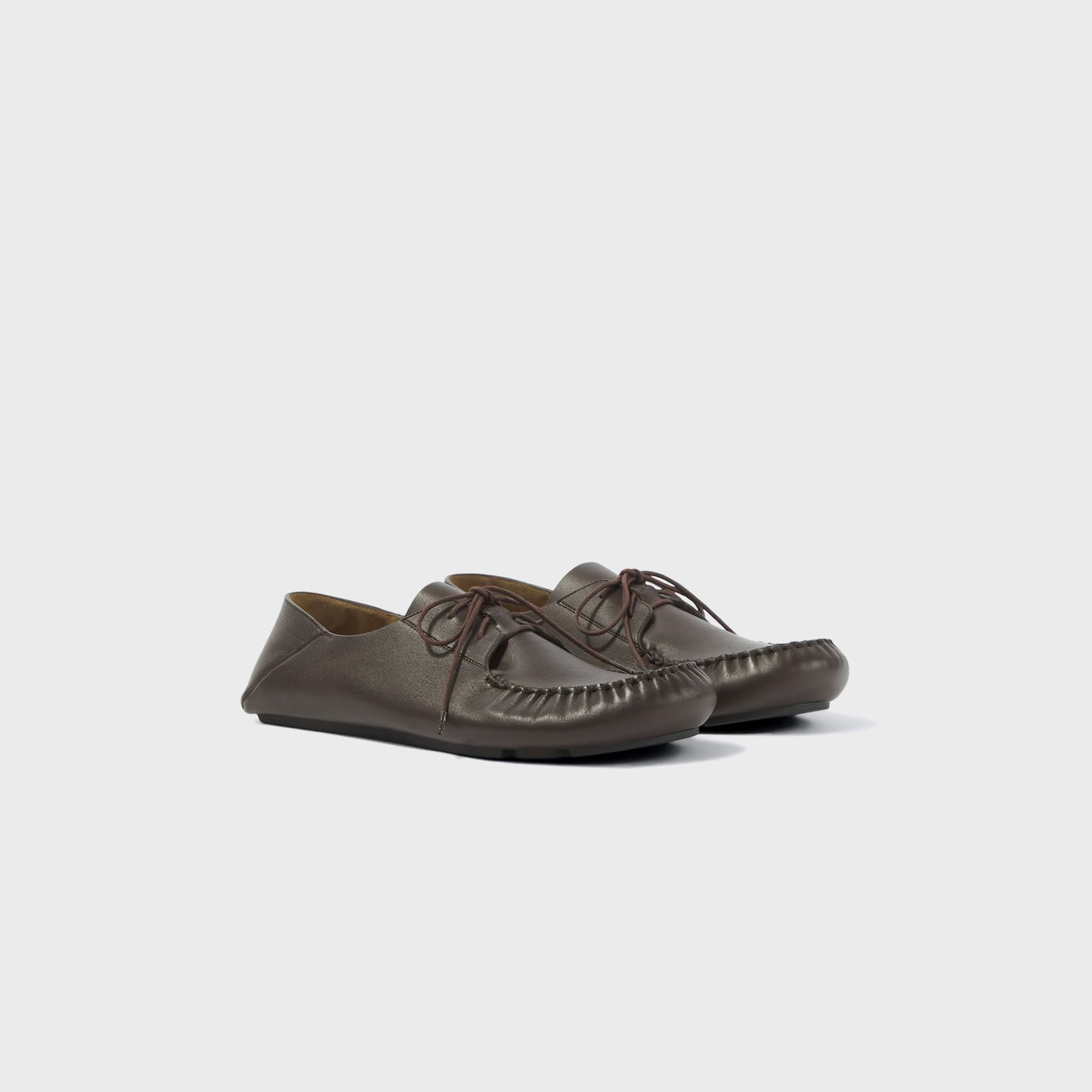 Loewe Rambla Boat Shoe - Dark Brown