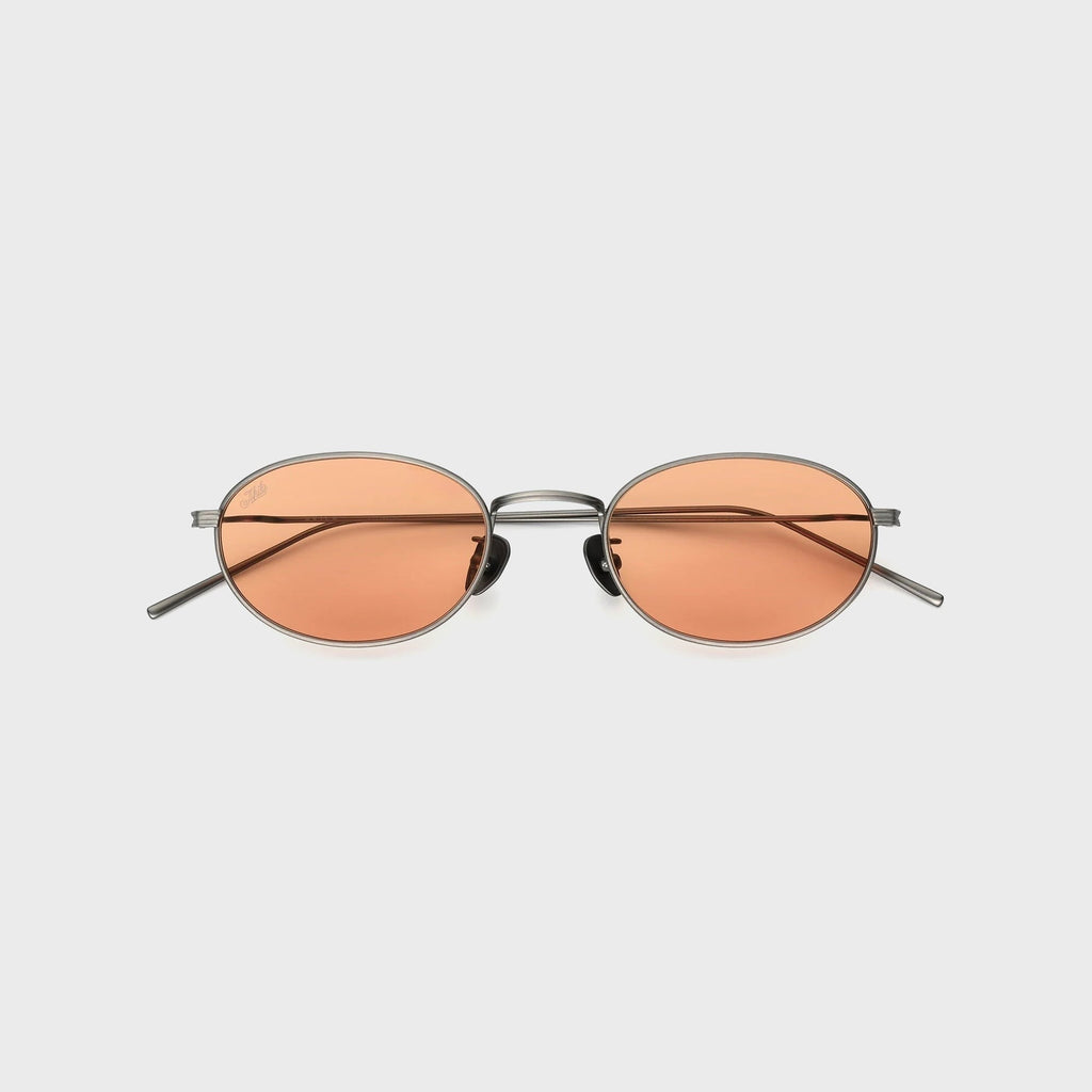 Akila Petal Sunglasses - Brushed Gunmetal / Amber