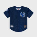 Mitchell & Ness x Jay-Z The Blueprint x New York Yankees Mesh Baseball Jersey -Navy