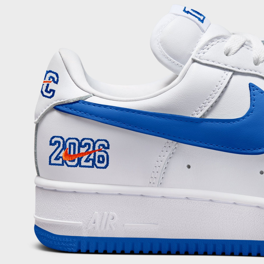MADE-TO-ORDER | Nike Air Force 1 '01 "NYC" - White / Brilliant Orange / Rush Blue PH