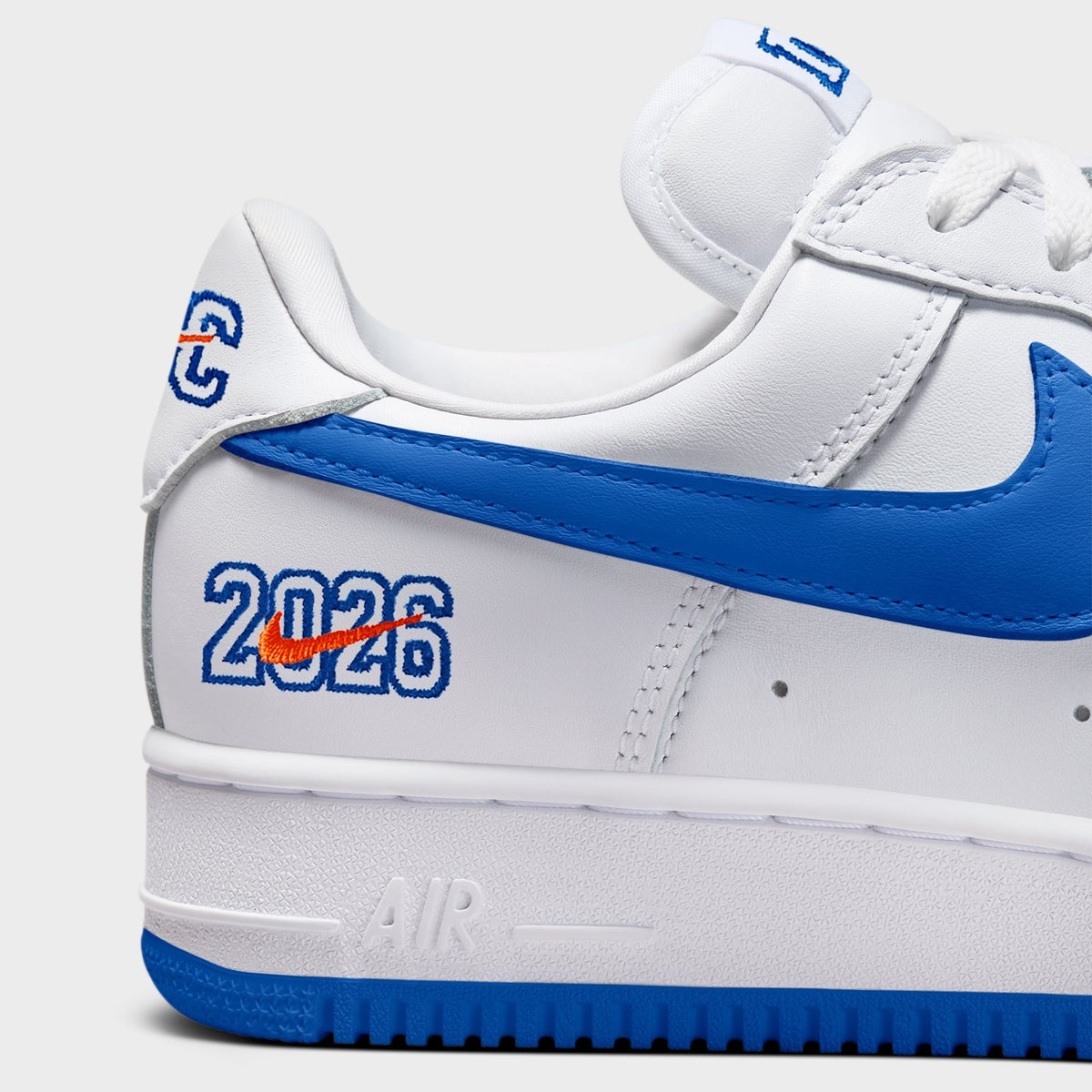 MADE-TO-ORDER | Nike Air Force 1 '01 "NYC" - White / Brilliant Orange / Rush Blue PH