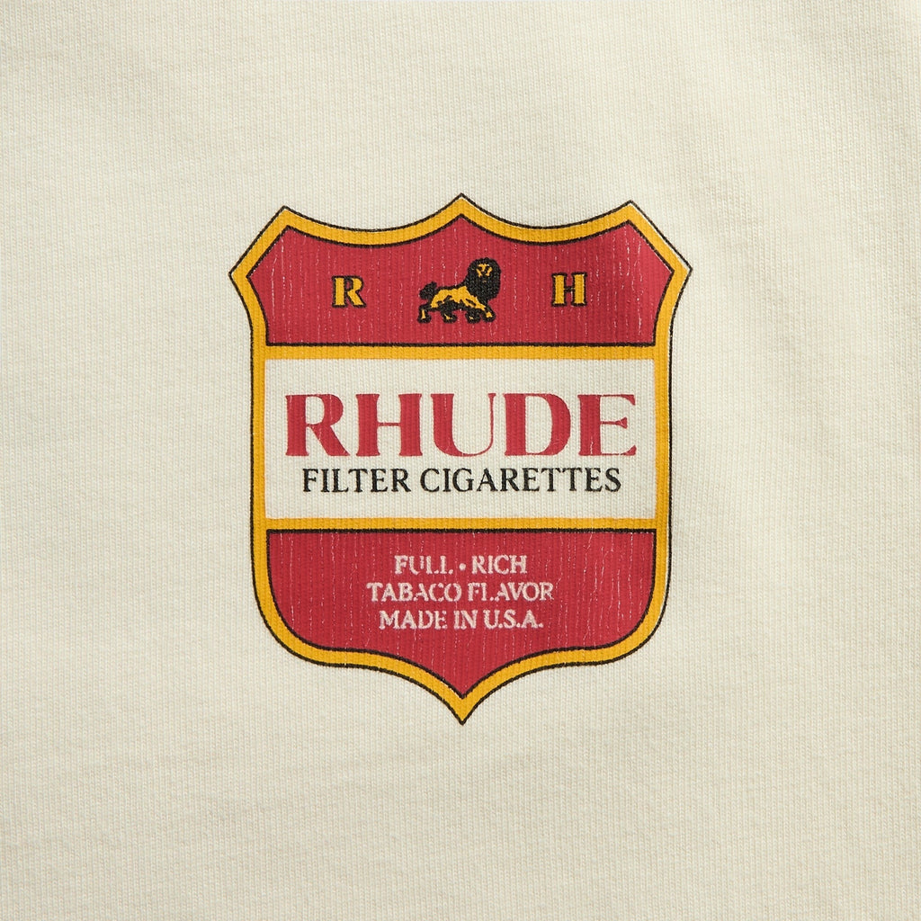 Rhude Filtaro Crest Tee - Vintage White / Red / Yellow
