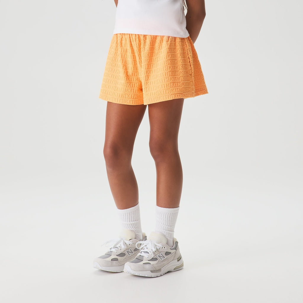 Kith Kids Textured Monogram Jazmyn Short - Sorbet