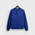 Kith Micro Waffle Long Sleeve Colby Pullover - Current