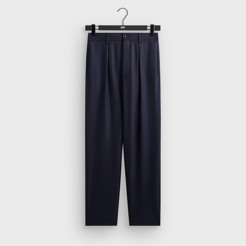 Giorgio Armani &Kin Flat Front Trouser - Blue / Navy