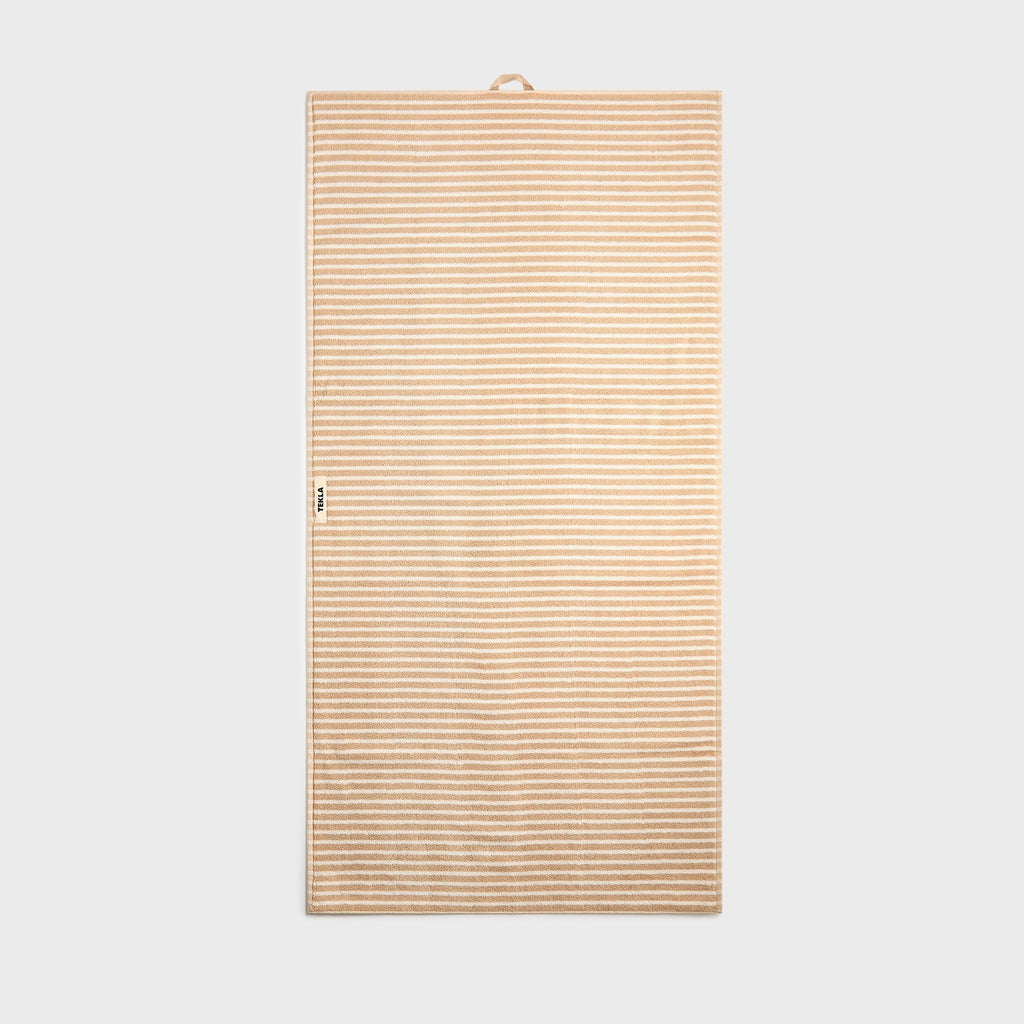 Tekla Bath Towel - Ivory Stripes