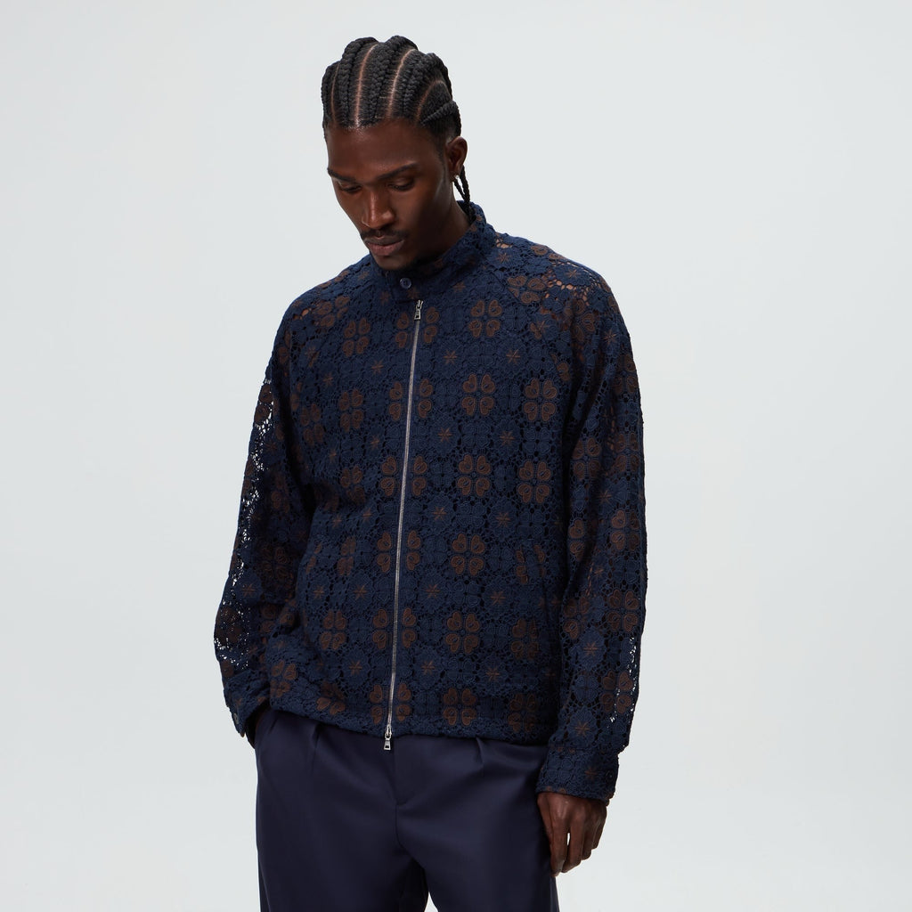 &Kin Retro Floral Lace Eddy Jacket - Cosmos