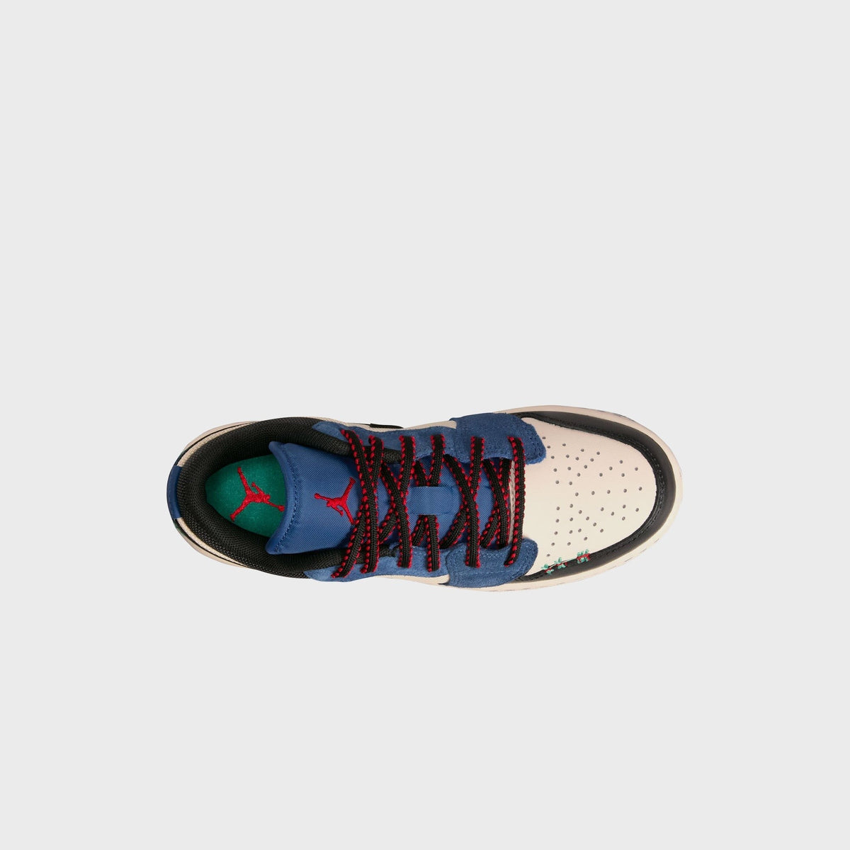Jordan GS Jordan 1 Low Alt SE - True Blue / University Red / Kinetic Green / Black