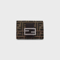 WGACA Fendi Zucca Compact Wallet - Brown