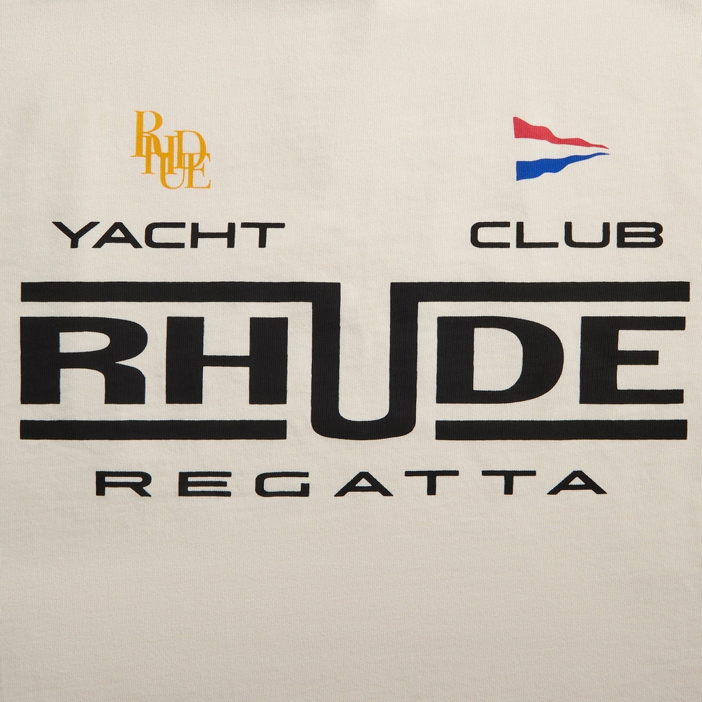 Rhude Virgin Islands Script Tee - Vintage White / Black / Green
