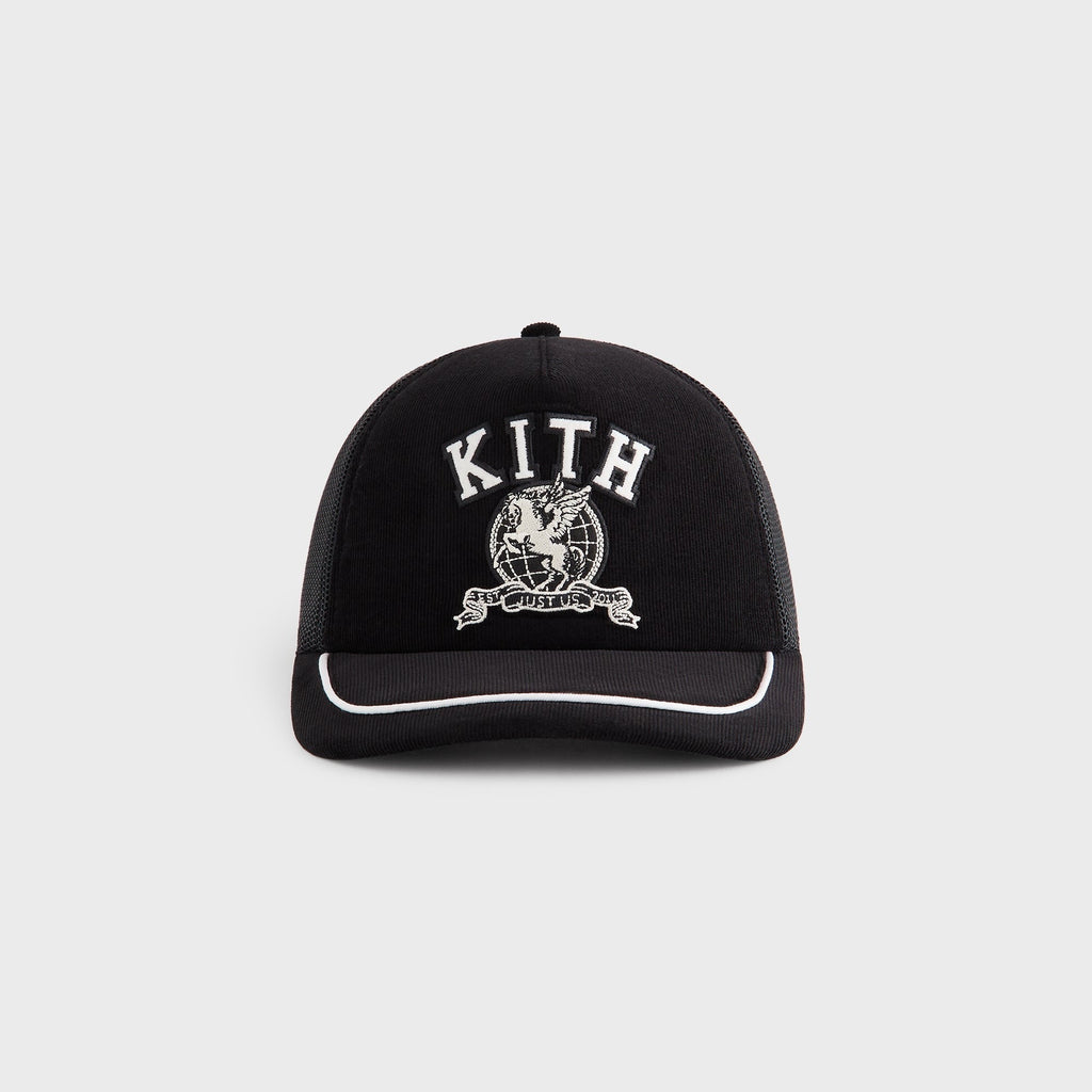 Kith Micro Cord Nolan Trucker Hat - Black