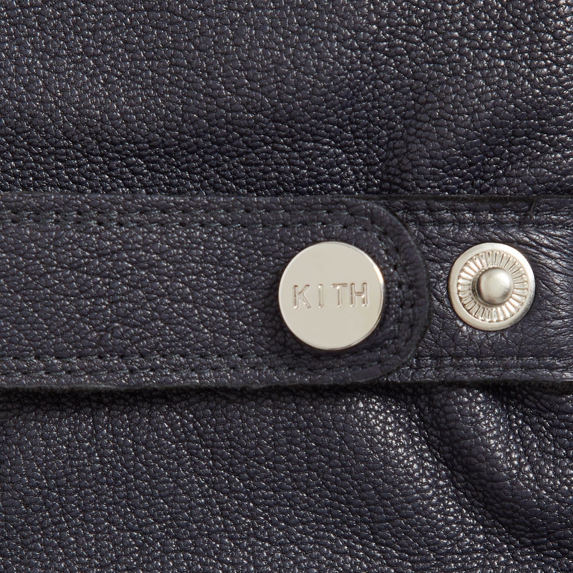 Kith Tumbled Leather Manhattan Gloves - Ink