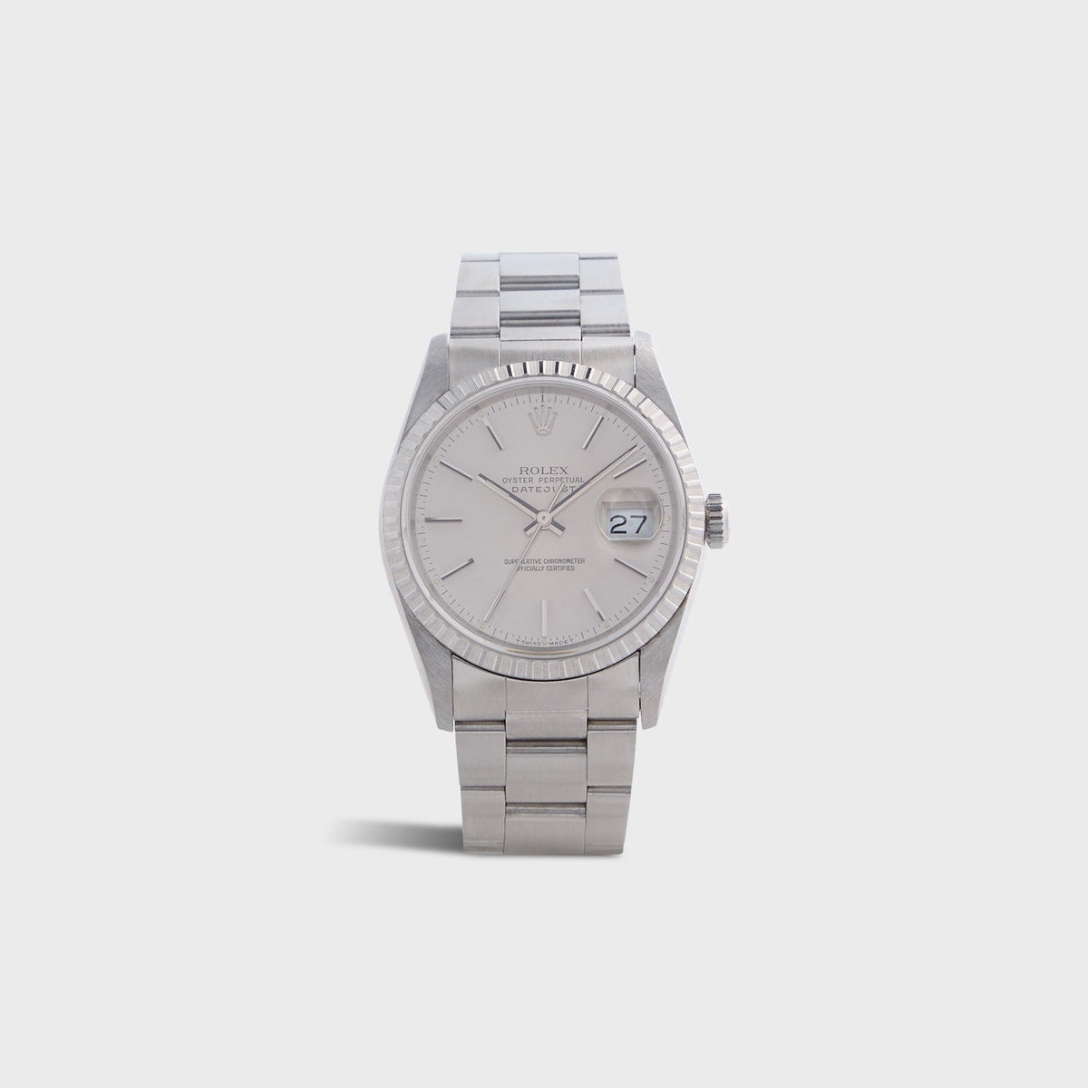 Wind Vintage Rolex IBM Datejust 16220 Unpolished - Silver