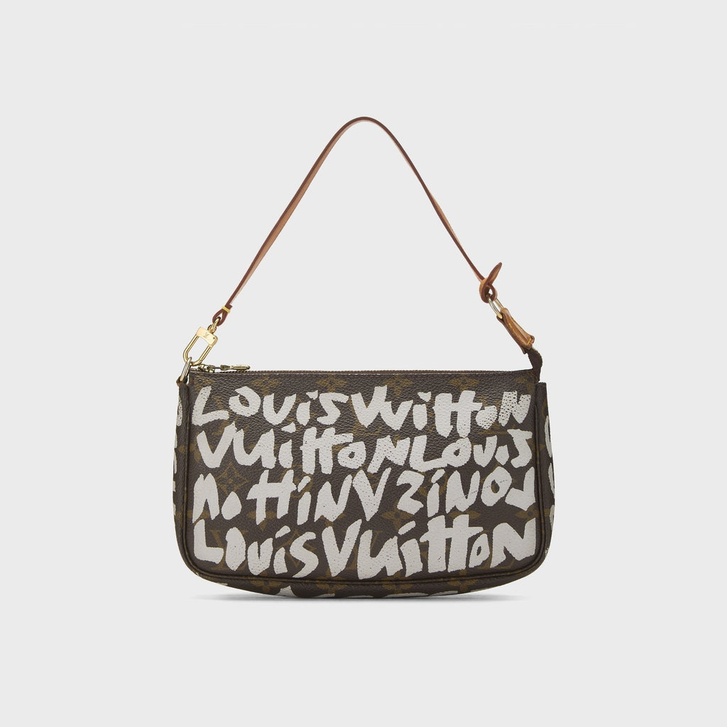 WGACA Louis Vuitton x Stephen Sprouse Orange Monogram Graffiti Pochette Accessoires - Brown