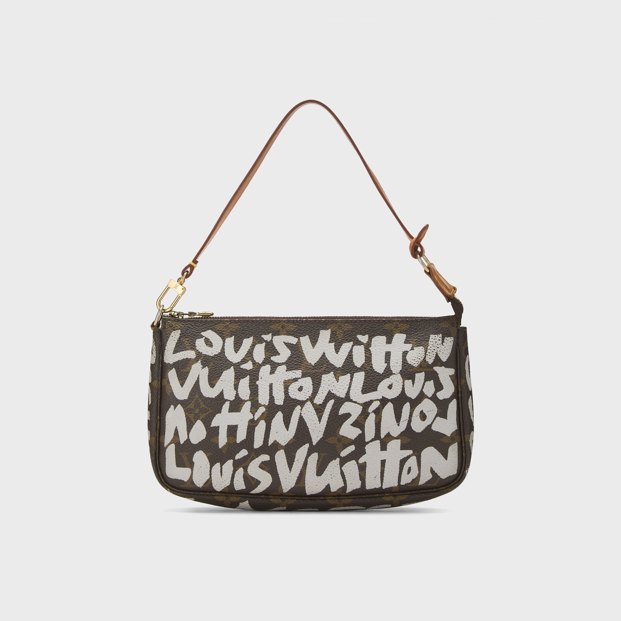 WGACA Louis Vuitton x Stephen Sprouse Orange Monogram Graffiti Pochette Accessoires - Brown