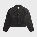 Entire Studios Shrunken Denim Jacket - Magnetite
