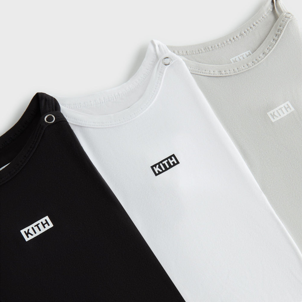 Kith Baby 3-Pack Origins Bodysuit - Black