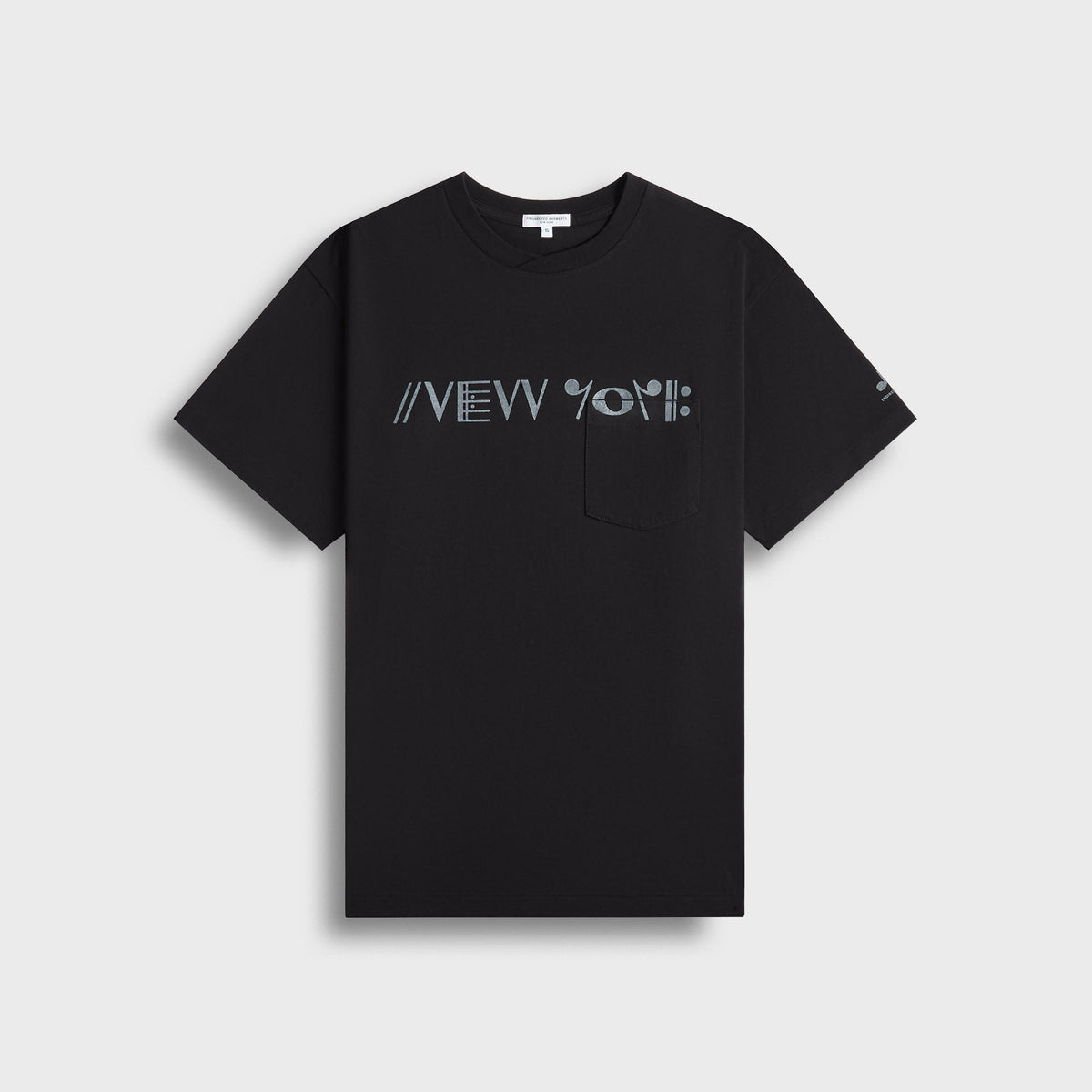 Engineered Garments Printed Cross Crew-Neck Tee - Black Cosmopolitanism