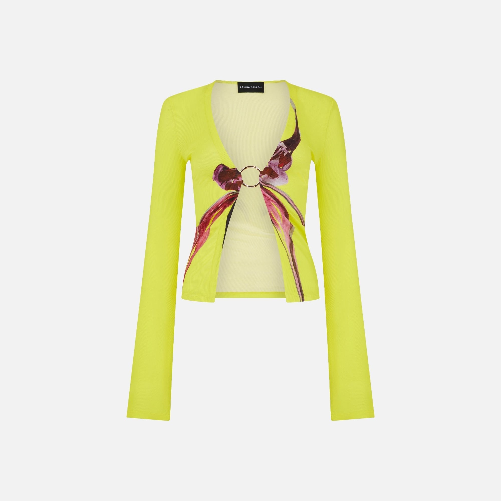 Louisa Ballou Long Cardigan - Caledenia Orchid