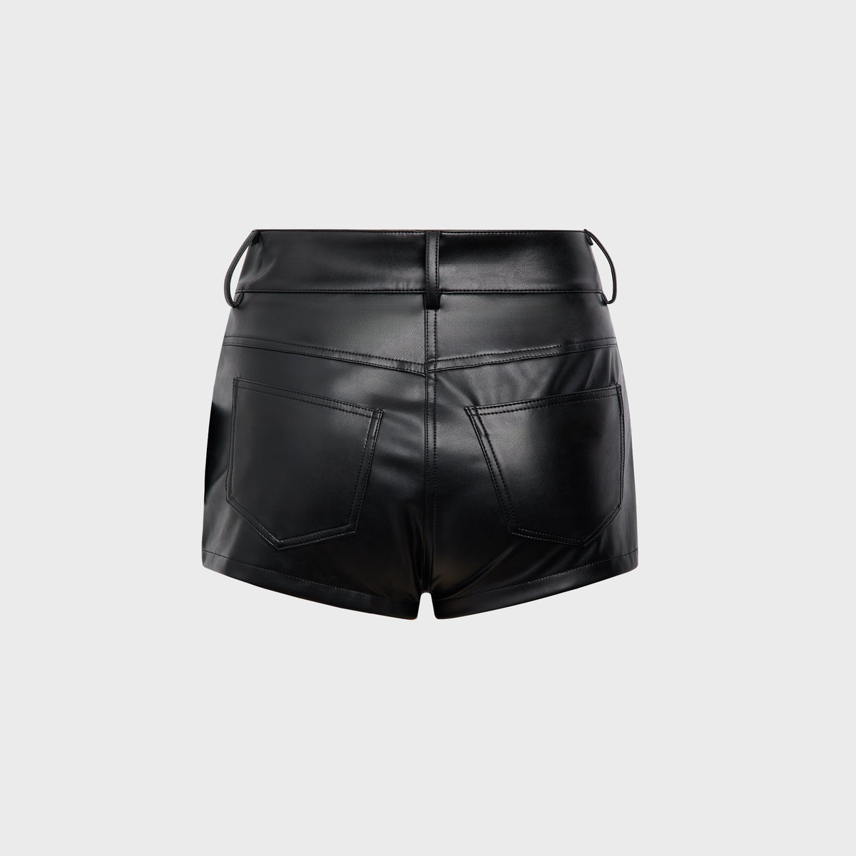 Norma Kamali High Waist Jean Short - Black