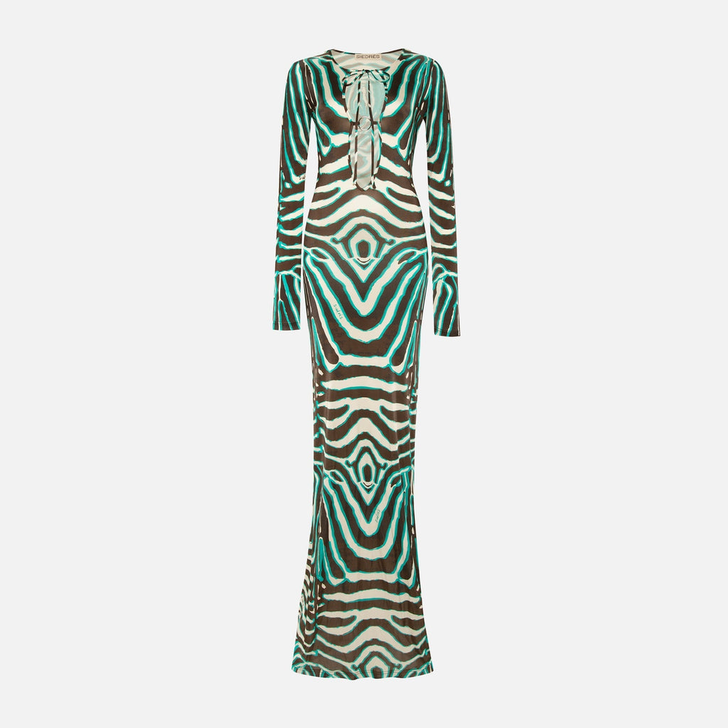 Siedres Magy Maxi Dress - Zebra Multi