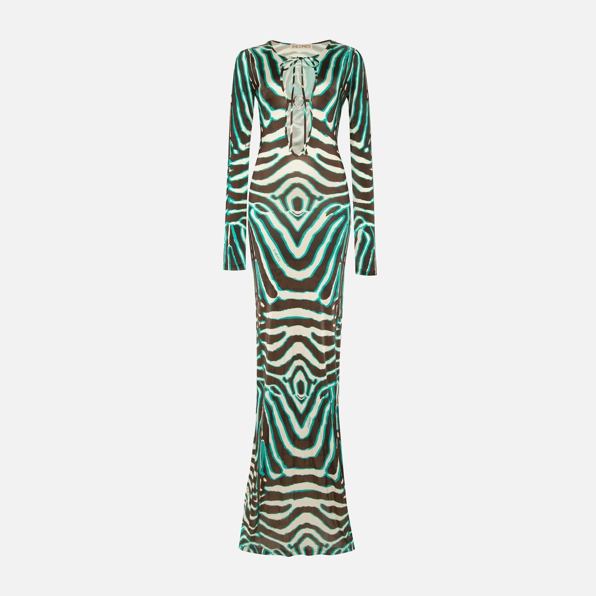 Siedres Magy Maxi Dress - Zebra Multi