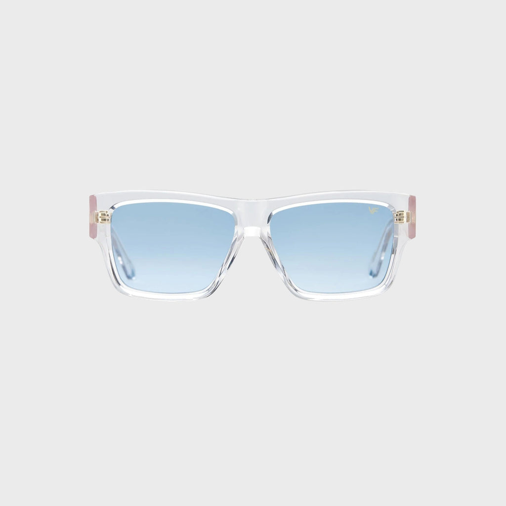 Vintage Frames Heir Acetate Sunglasses - Clear Translucent / Light Blue