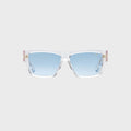 Vintage Frames Heir Acetate Sunglasses - Clear Translucent / Light Blue