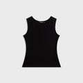 EB Denim South Beverly Boat Neck Tank - Asphalt
