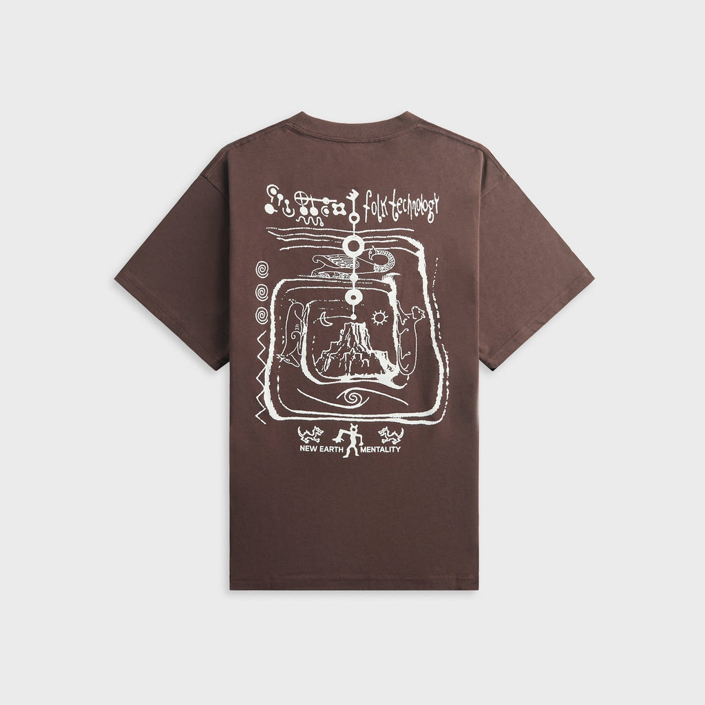 Brain Dead Ancient Knowledge Tee - Berry