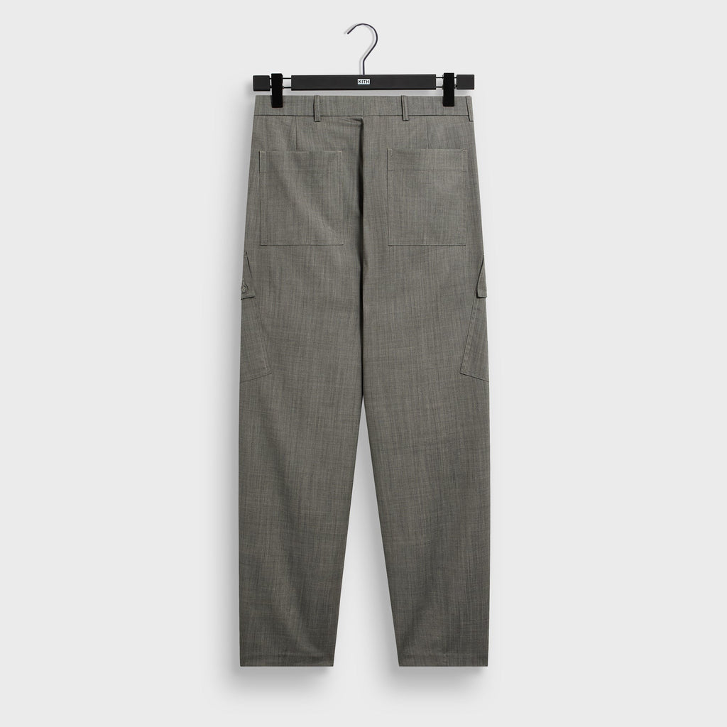 &Kin Tropical Wool Gibbs Pant - Grey Melange