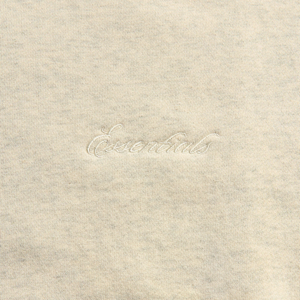 Essentials Signature 90s Polo Sweatshirt - Oatmeal Heather / Light Heather