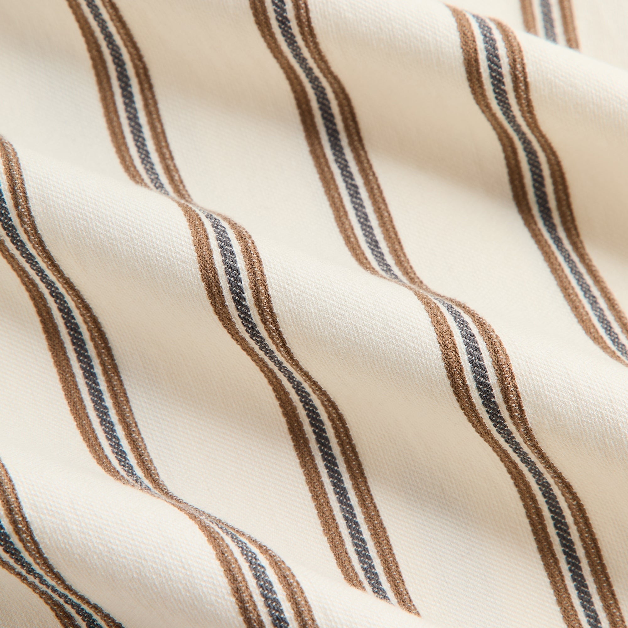 Kith Textured Stripe Thompson Camp Collar Shirt - Sandalwood